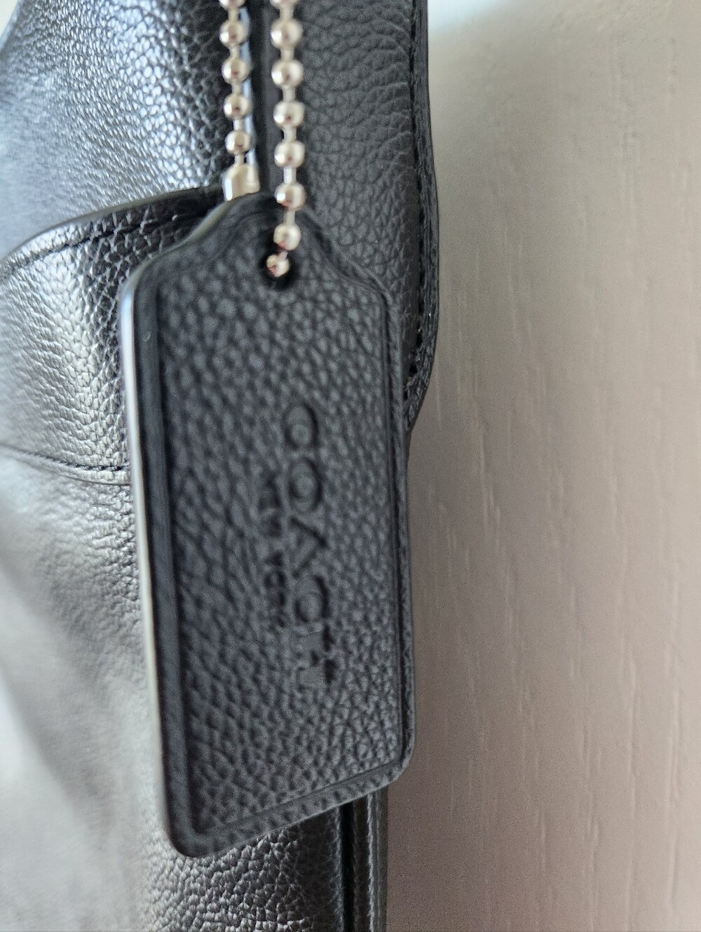 Coach Black Pebbled Leather Messenger Crossbody - Picture 3 of 4